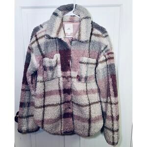 Thread & Supply Fleece Shacket, Size S